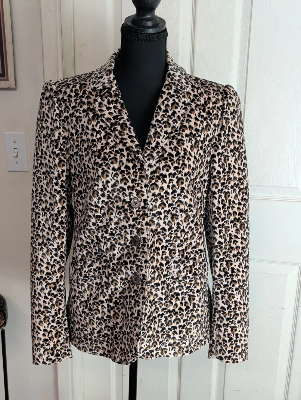 Rebecca Taylor leopard print blazer 8